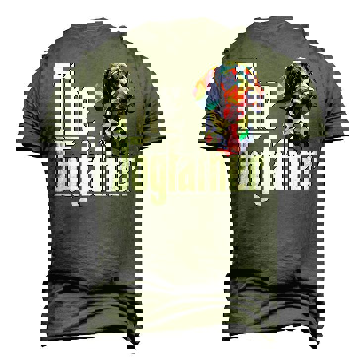 Dachshund Dog Dad Dogfather Dogs Daddy Father Men's 3D T-Shirt Back Print