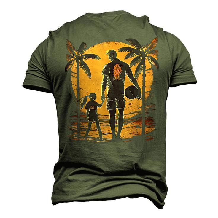 Dad And Daughter Volleybal Graphic Men Women Boys Girls Men's 3D T-Shirt Back Print
