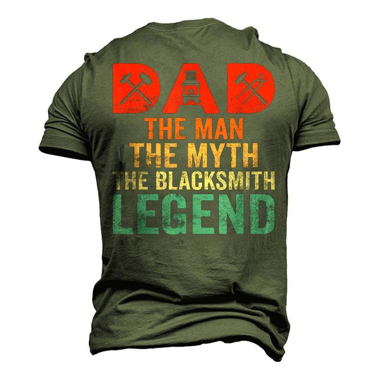 Dad The Man The Myth The Blacksmith Legend Farrier Forger Men's 3D T-shirt Back Print
