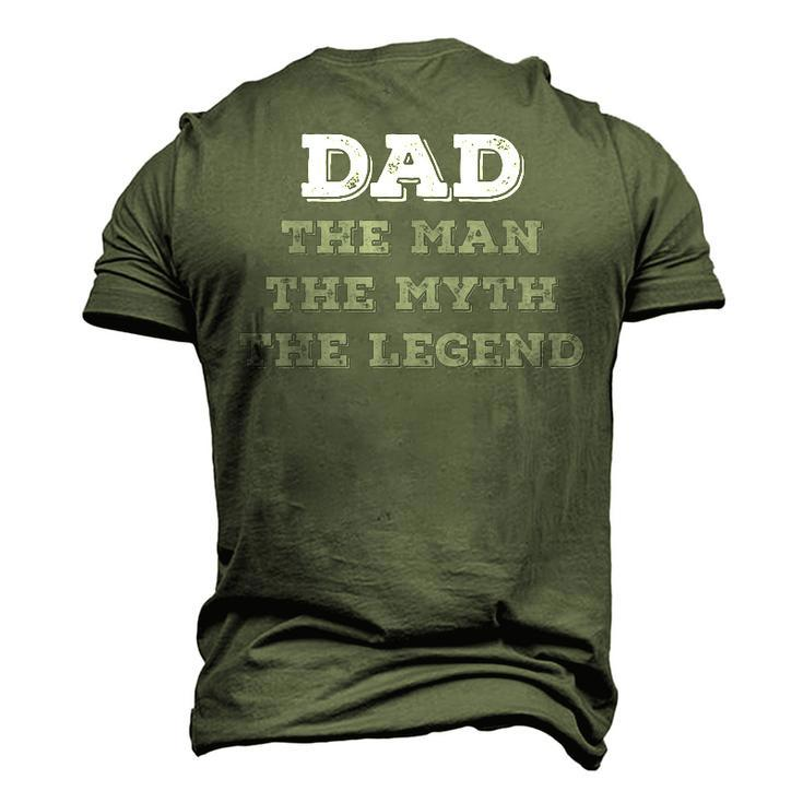 Dad The Myth The Legend Vintage Dad Legend Men's 3D T-shirt Back Print