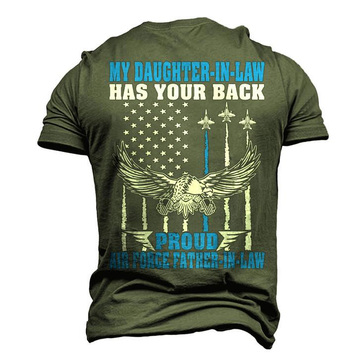 My Daughterinlaw Has Your Back Air Force Fatherinlaw Men's 3D T-Shirt Back Print