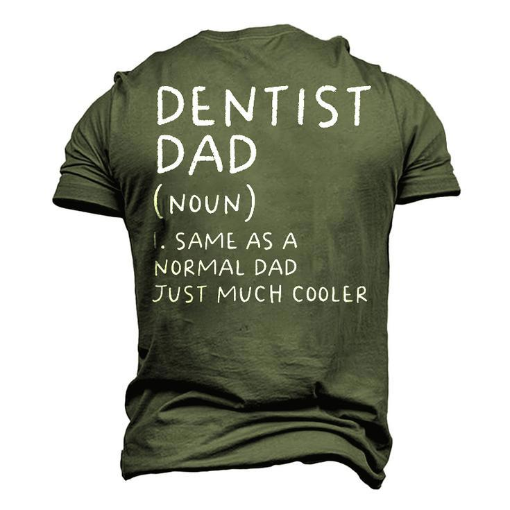Dentist Dad Definition Dental Student Men's 3D T-Shirt Back Print
