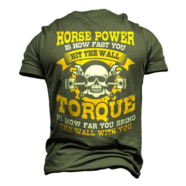 Diesel Mechanic Horse Power Is How Fast You Go Men's 3D T-Shirt Back Print