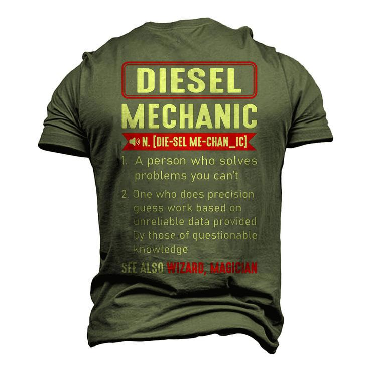 Diesel Mechanic Sayings Car Diesel For Dad Auto Garage Men's 3D T-Shirt Back Print