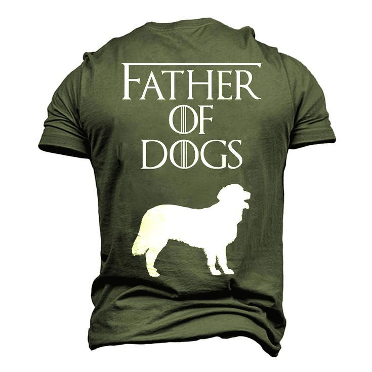 Father Of Dogs s For Dog Daddy Fathers Day Men's 3D T-Shirt Back Print