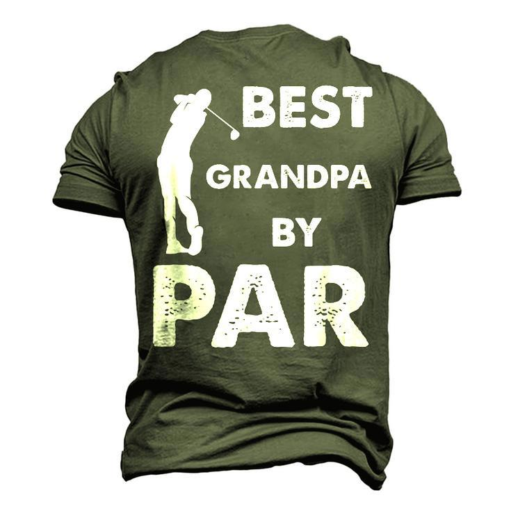 Fathers Day Best Grandpa By Par Golf Men's 3D T-Shirt Back Print