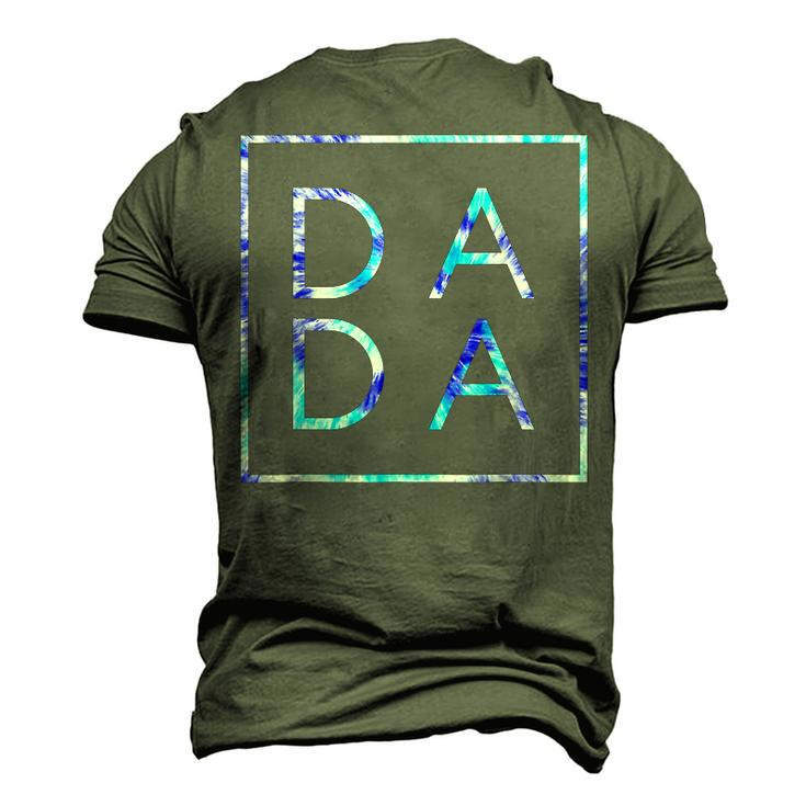Fathers Day For New Dad Dada Him Papa Tie Dye Dada Men's 3D T-Shirt Back Print