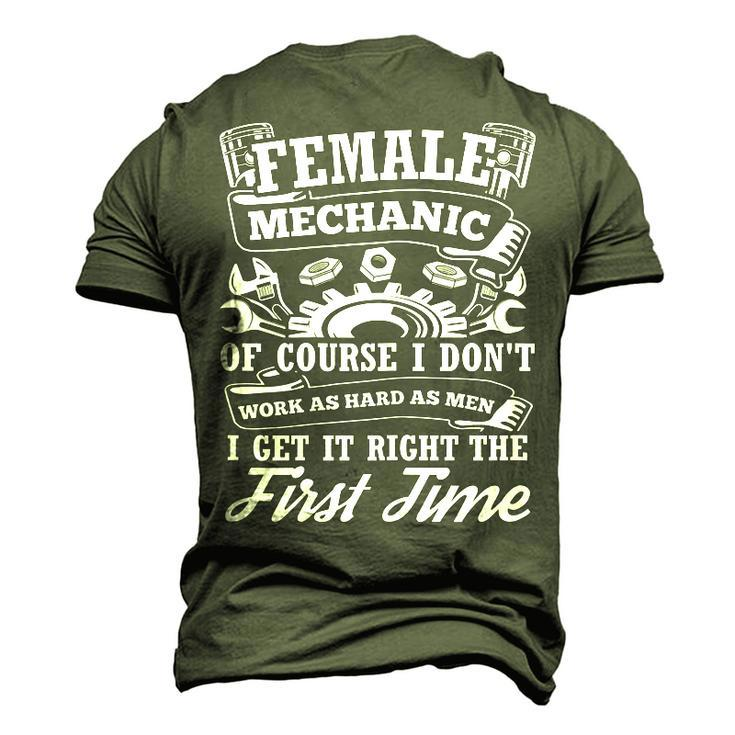 Female Mechanic Of Course I Dont Work Tools Garage Cars Men's 3D T-Shirt Back Print