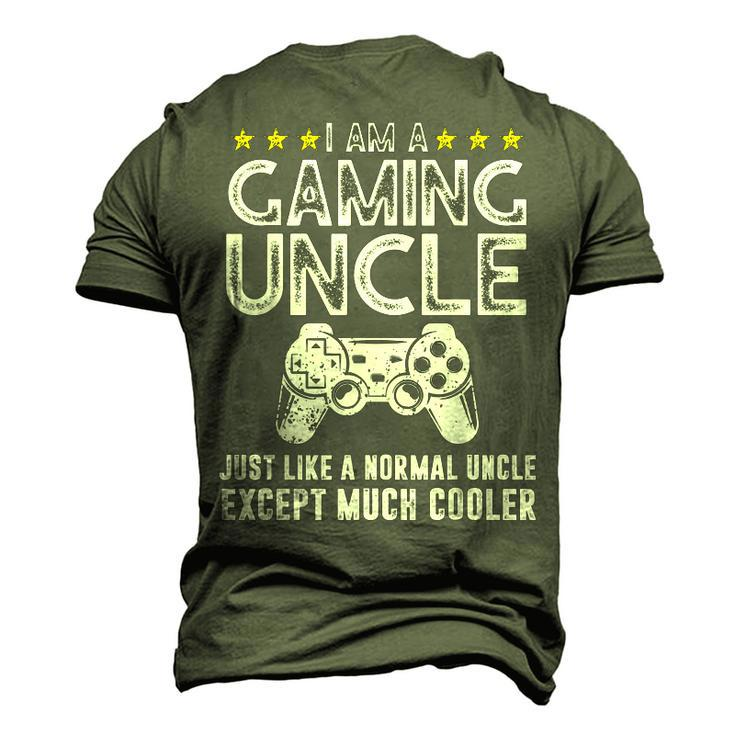 I Am A Gaming Uncle Video Gamer Video Game Men's 3D T-Shirt Back Print