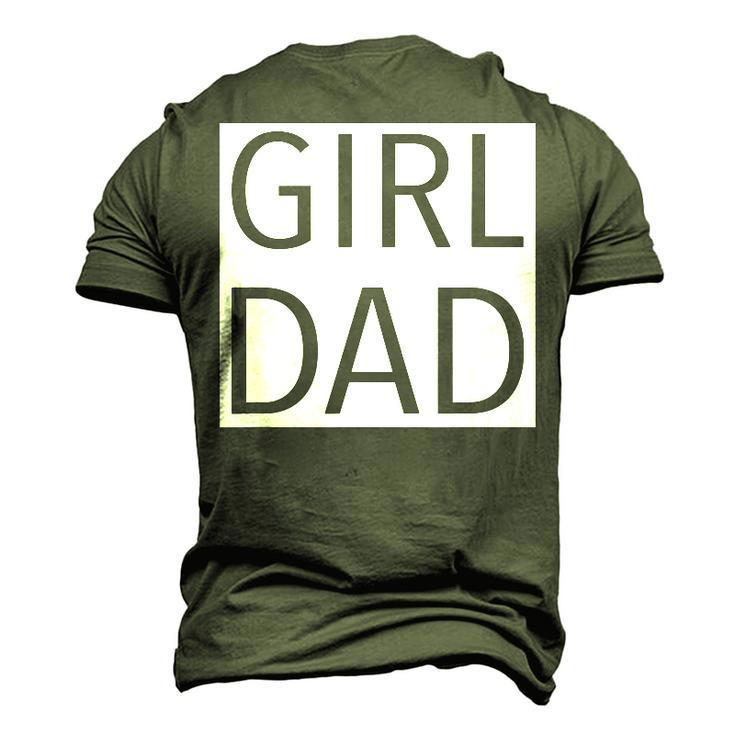 Girl Dad Proud Dad Of Girl Fathers Day Men's 3D T-Shirt Back Print