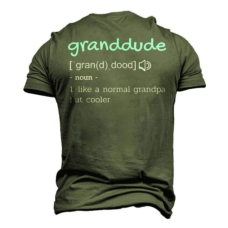 Grandpa Granddude Definition Men's 3D T-Shirt Back Print