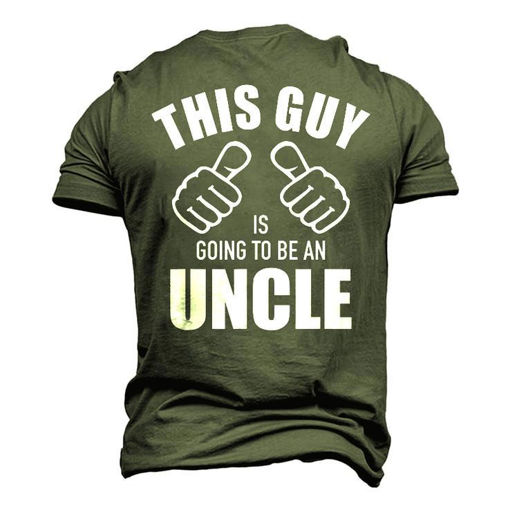 This Guy Is Going To Be An Uncle Pregnancy Announcement Men's 3D T-Shirt Back Print