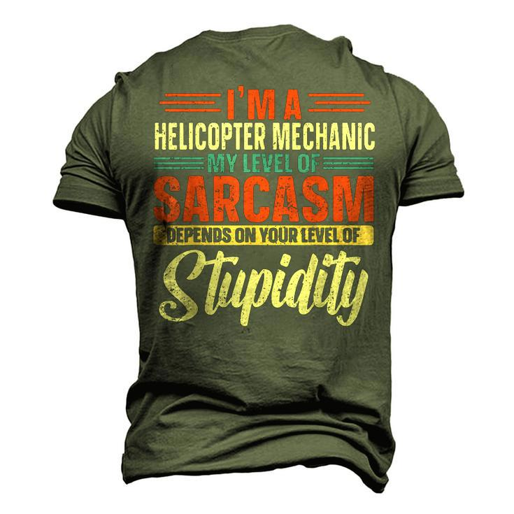Helicopter Technician Helicopter Mechanic Men's 3D T-Shirt Back Print