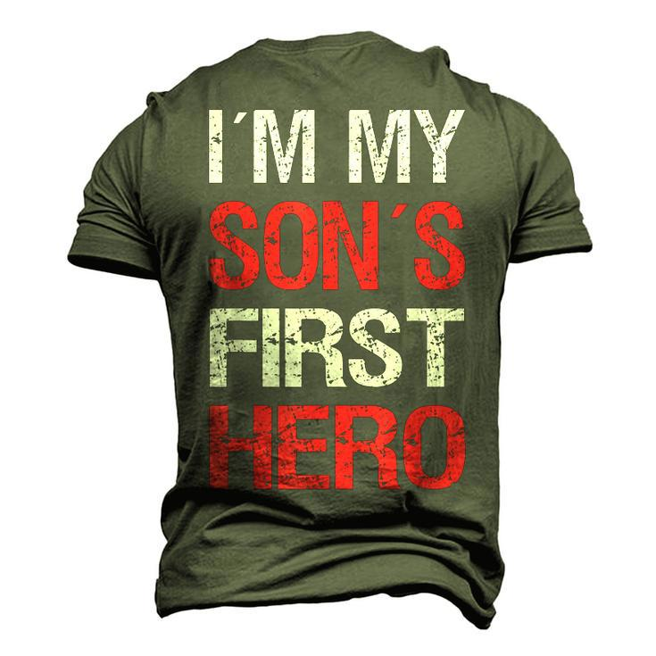 I´M My Sons First Hero Fathers Day Dad Men's 3D T-shirt Back Print