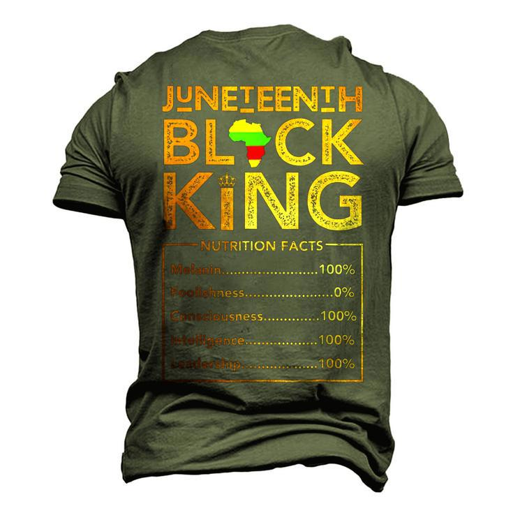 Junenth Black King Melanin Dad Fathers Day Men Fathers Men's 3D T-Shirt Back Print