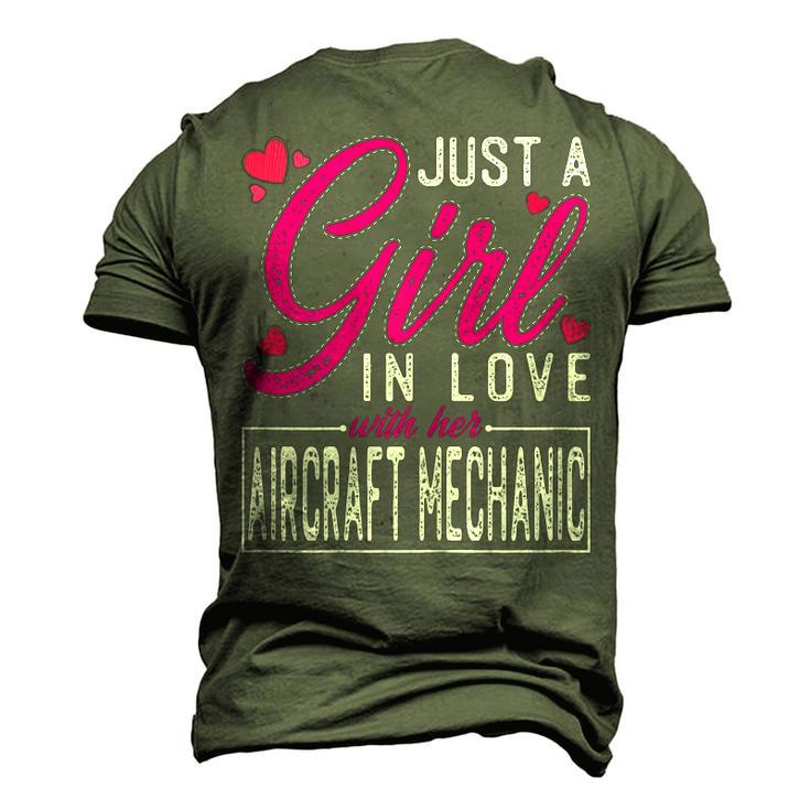 Just A Girl In Love With Her Aircraft Mechanic Wife Men's 3D T-Shirt Back Print