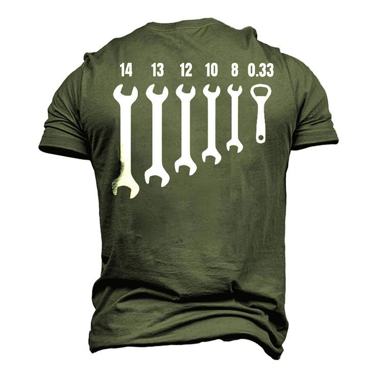 Mechanic Metal Worker Engineer Wrench 033 Beer Opener Men's 3D T-Shirt Back Print