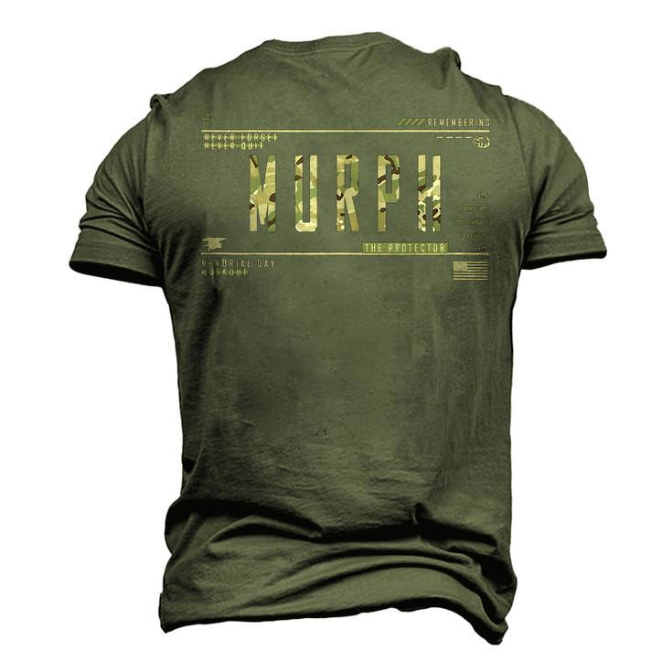 Murph Memorial Day Workout Wod Badass Military Workout Men's 3D T-Shirt Back Print