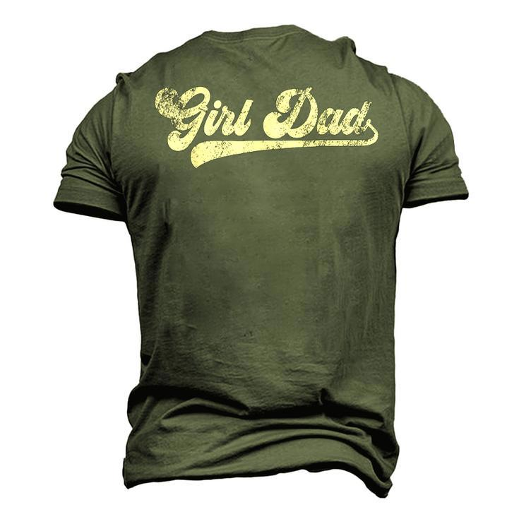 New Girl Dad Of Girls Daddy Fathers Day Men's 3D T-Shirt Back Print