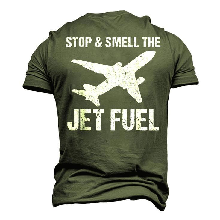 Pilot Airline Mechanic Jet Engineer Men's 3D T-Shirt Back Print