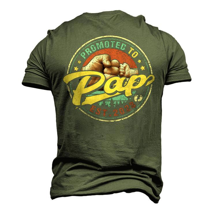 Promoted To Pap 2023 For New Dad First Time Men's 3D T-Shirt Back Print