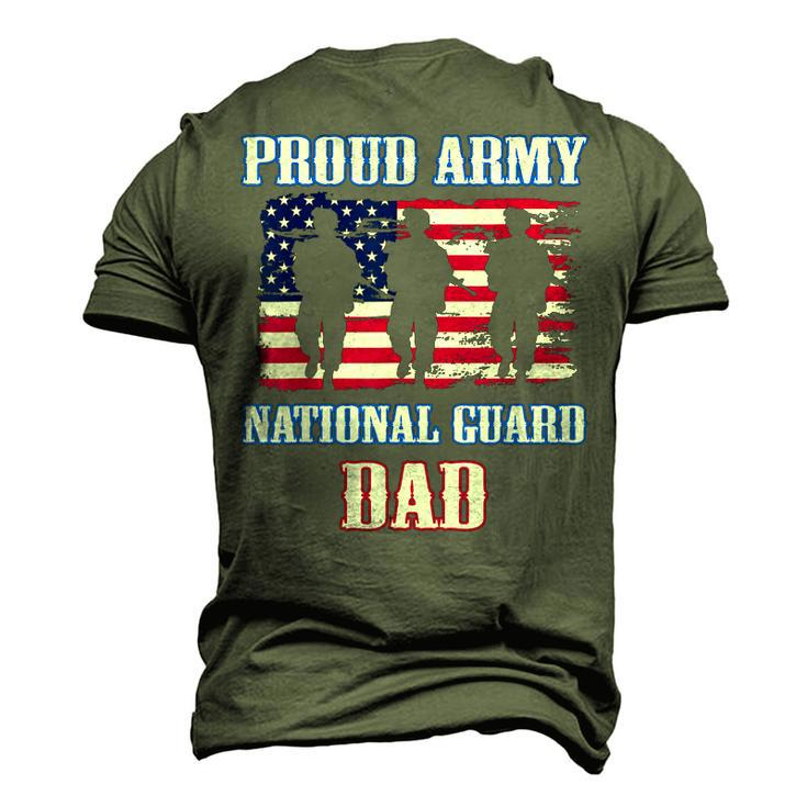 Proud Army National Guard Dad Usa Veteran Military Men's 3D T-Shirt Back Print