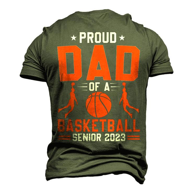 Proud Dad Of A 2023 Senior Basketball Graduation Men's 3D T-Shirt Back Print