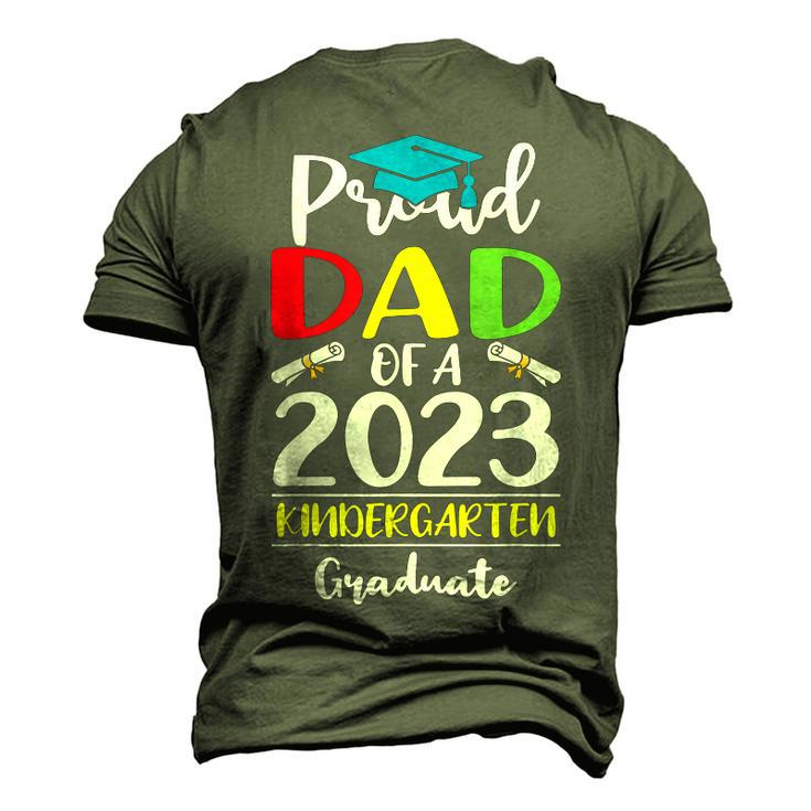 Proud Dad Of A Class Of 2023 Kindergarten Graduate Men's 3D T-Shirt Back Print