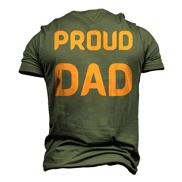 Proud Dad Of Wonderful Kids Men's 3D T-Shirt Back Print