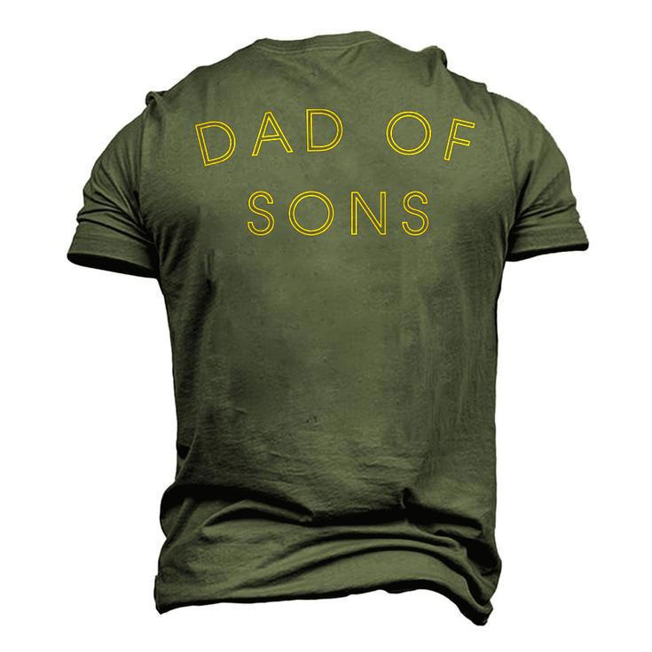 Proud New Dad Of A Boy To Be Dad Of Sons Men's 3D T-Shirt Back Print