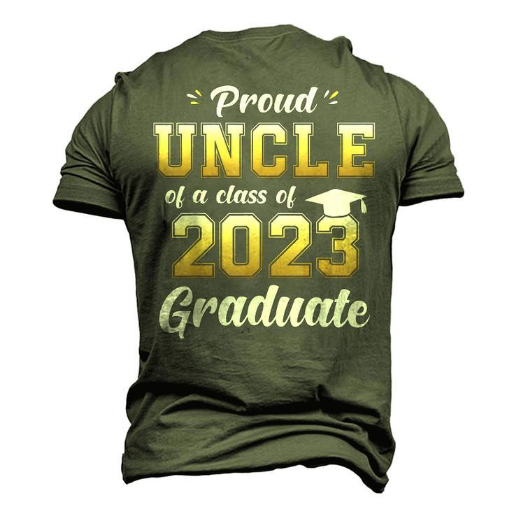 Proud Uncle Of A Class Of 2023 Graduate Senior 23 Men's 3D T-Shirt Back Print