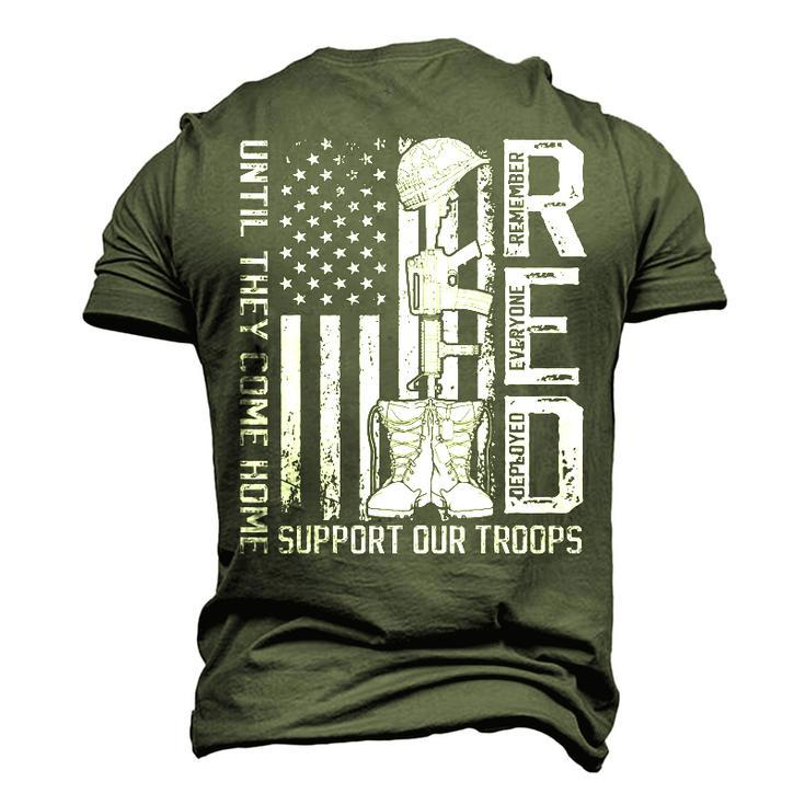 Red Remember Everyone Deployed Friday Us Military Veterans Men's 3D T-Shirt Back Print