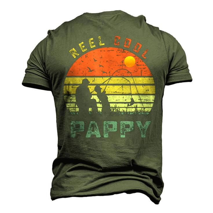 Reel Cool Pappy Fathers Day For Fishing Dad Men's 3D T-Shirt Back Print