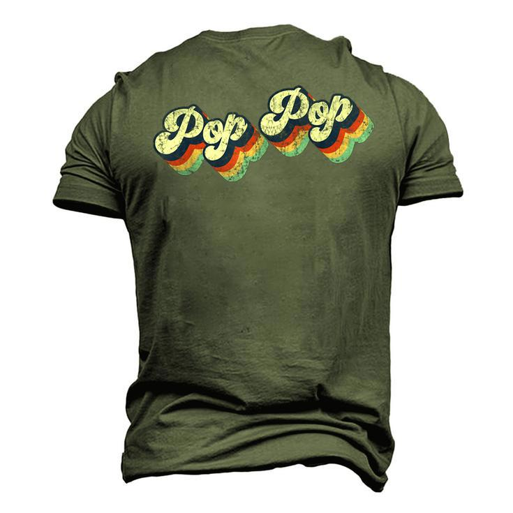 Retro Cute Pop Pop Best Grandpa Ever Birthday Idea Men's 3D T-shirt Back Print