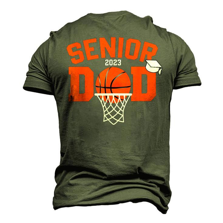 Senior Dad 2023 Basketball Class Of 2023 Graduate Mens Boys Men's 3D T-Shirt Back Print