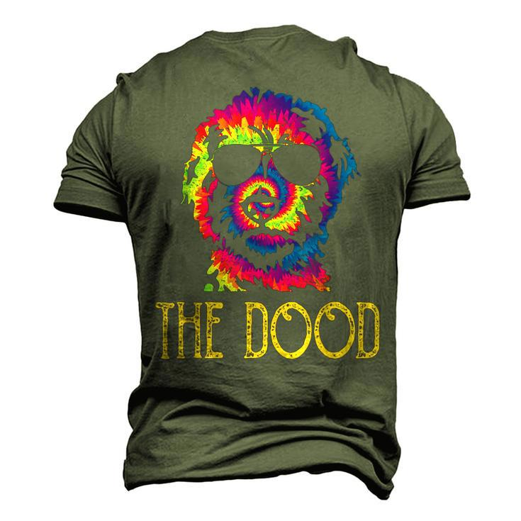 Tie Dye Best Doodle Dad Ever Goldendoodle Dog Dad Men's 3D T-Shirt Back Print