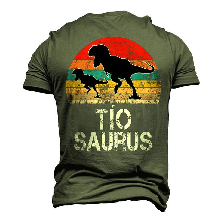 Tiosaurus Spanish Uncle Dinosaur Vintage Men's 3D T-Shirt Back Print