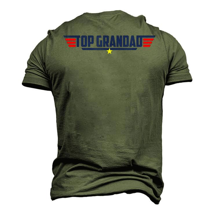 Top Grandad Personalized 80S Dad Humor Movie Gun Men's 3D T-Shirt Back Print