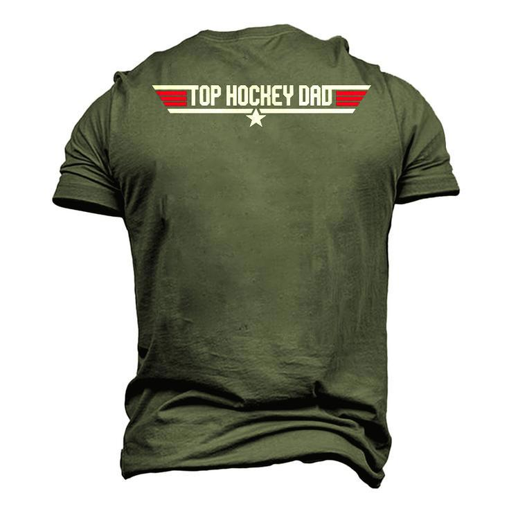 Top Hockey Dad Father 80S Fathers Day Men's 3D T-Shirt Back Print