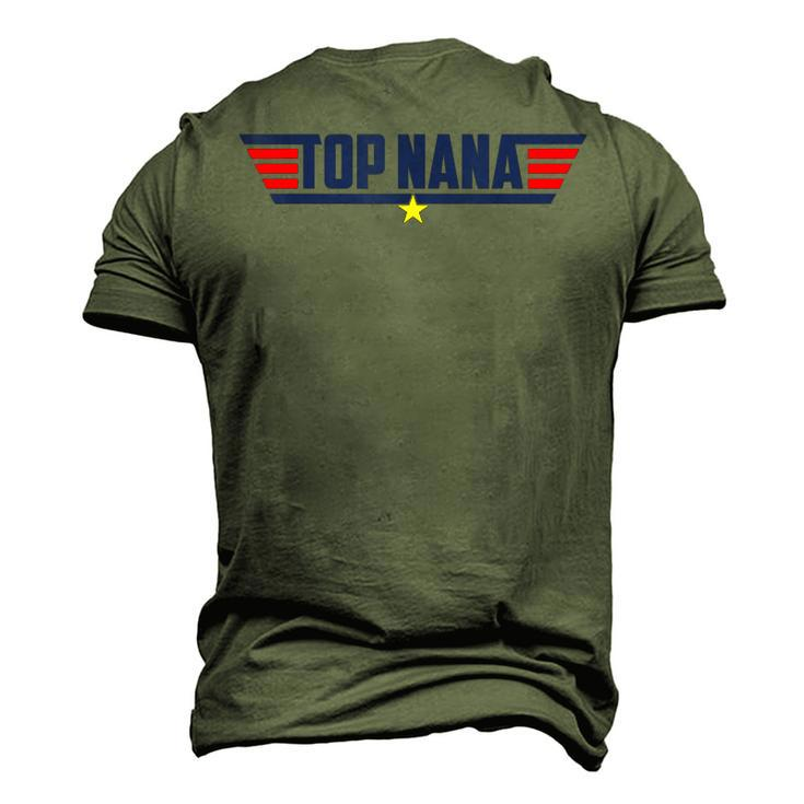 Top Nana Personalized 80S Dad Humor Movie Gun Men's 3D T-Shirt Back Print