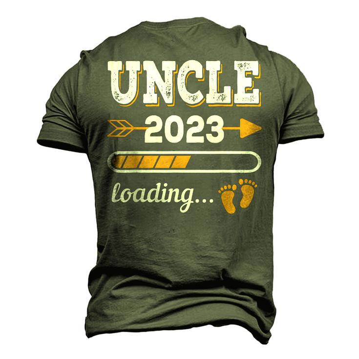 Uncle 2023 Loading Pregnancy Announcement Nephew Niece Men's 3D T-Shirt Back Print