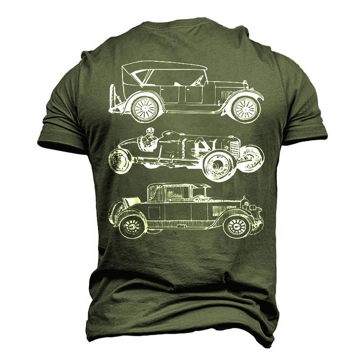 Vintage Cars Car Retro Automobiles Mechanic Men's 3D T-Shirt Back Print
