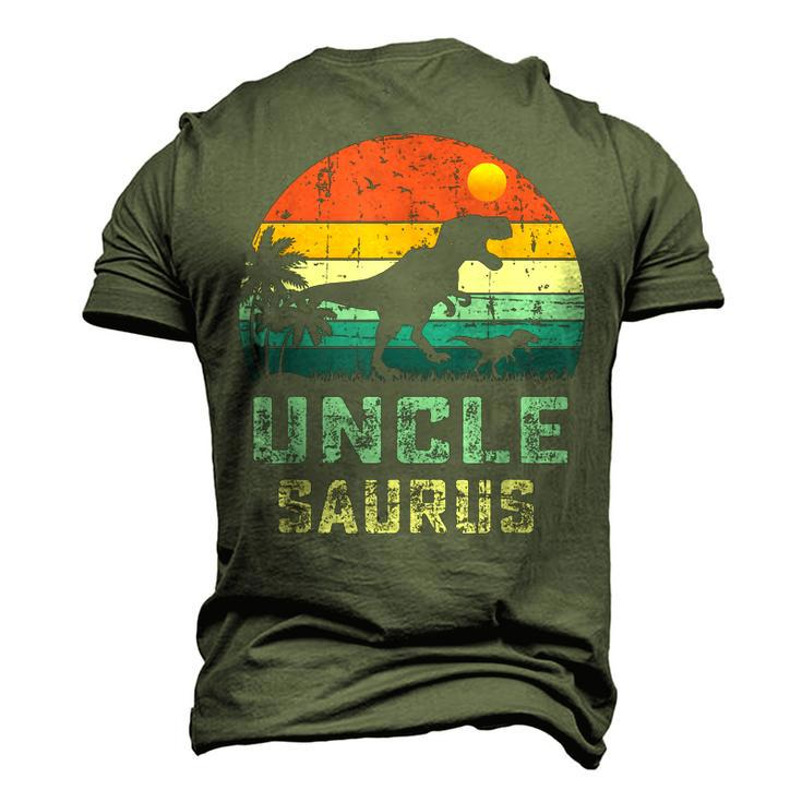 Vintage Unclesaurus Fathers DayRex Uncle Saurus Men Dad Men's 3D T-Shirt Back Print