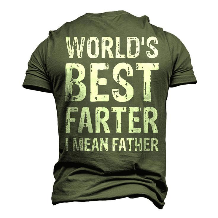 Worlds Best Farter I Mean Father Graphic Novelty Men's 3D T-Shirt Back Print