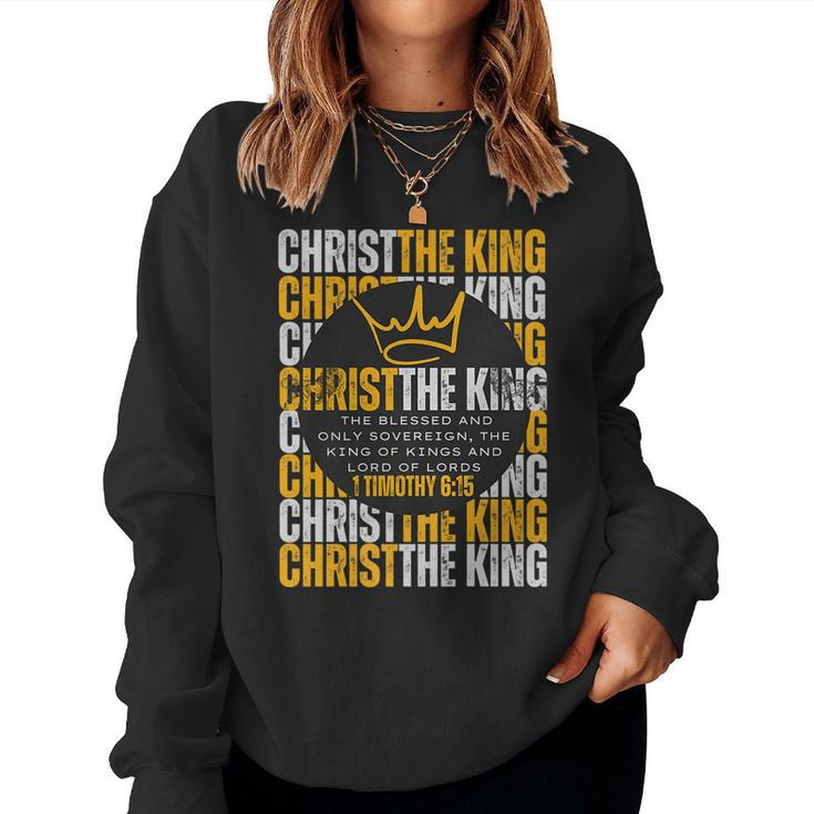 00038 Stylish Christ Is King Apparel Women Sweatshirt