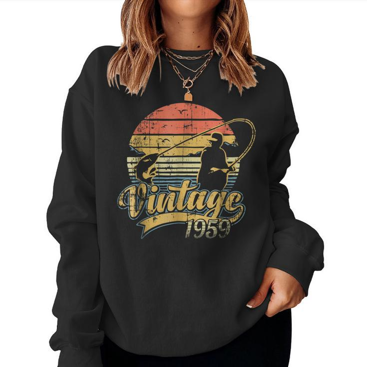 1959 Vintage - 60Th Birthday Lucky Fishing Tee Women Sweatshirt