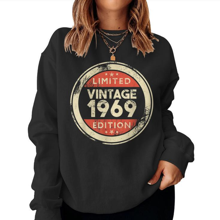 50Th Birthday Vintage 1969 Shirt- 50 Years Old Women Sweatshirt