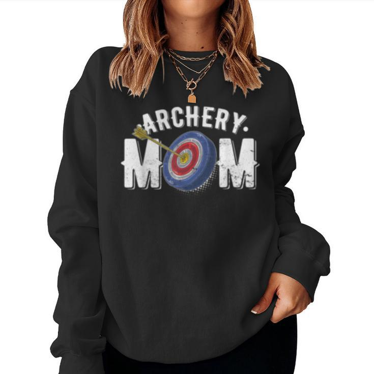 Archery Mom Bow Arrow Shooting Sports Hunter Women  Women Crewneck Graphic Sweatshirt