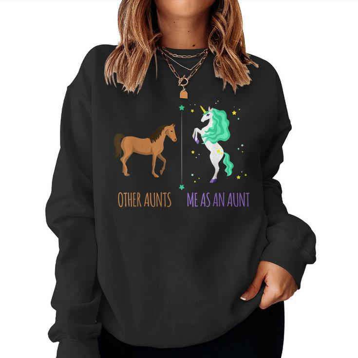 Me As Aunt Other Aunts Horse Unicorn Lover Cute Women Sweatshirt
