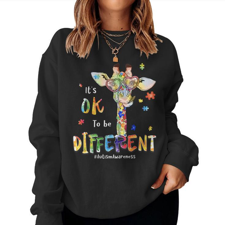 Autism Awareness Its Ok To Be Different Be Kind Women Kids Women Sweatshirt